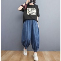 牛仔哈倫褲