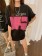 美式復古立體印花男友風t-shirt